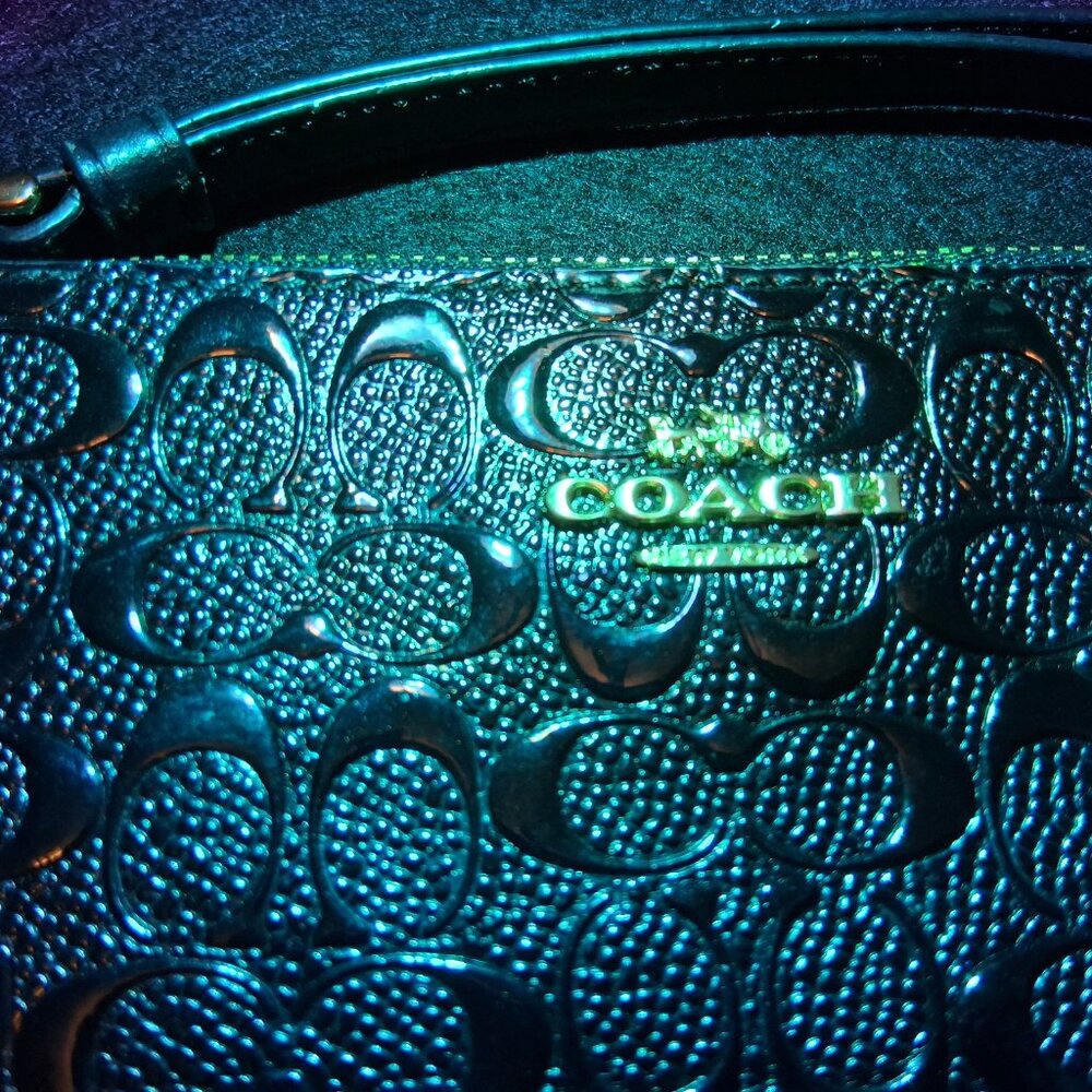 Coach Crosby Mix Material Exotic Crossbody and a Signature Patent Wristlet - Picture 10 of 15